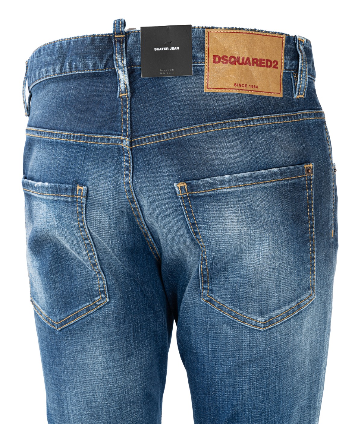 shop DSQUARED2  Jeans: Dsquared2 jeans in denim di cotone.
Vestibilità skinny.
Lavaggio used.
Modello cinque tasche.
Chiusura con bottoni coperti.
Label logata sulla patta.
Loop sul retro.
Composizione: 100% Cotone.
Fabbricato in Italia.. LB1317 S30664-470 number 6658876